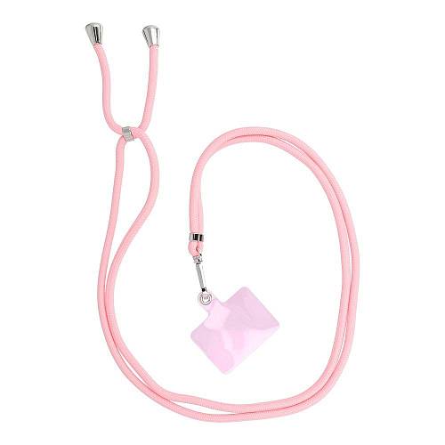 SWING (6mm) Phone lanyard, Phone pendant,adjustable length,cord length 165cm on the shoulder or neck lite Pink