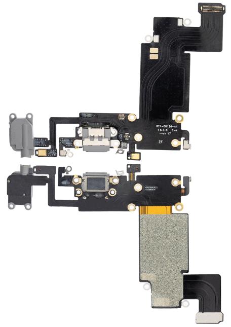 APPLE iPhone 6S Plus - Charging Flex Cable Connector + Audio jack Dark Grey