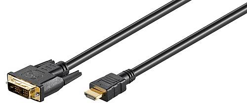 GOOBAY καλώδιο DVI-D σε HDMI 51580, 2m, μαύρο 51580