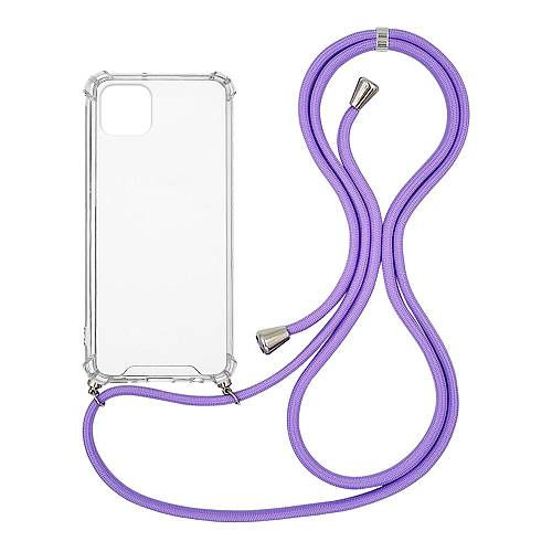Θήκη Σιλικόνης με Κορδόνι Sonique Armor Clear Apple iPhone 11 Pro Max Λιλά