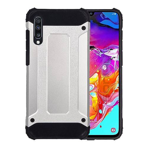 Θήκη Heavy Armor Sonique Samsung Galaxy A70/A70s Ασημί