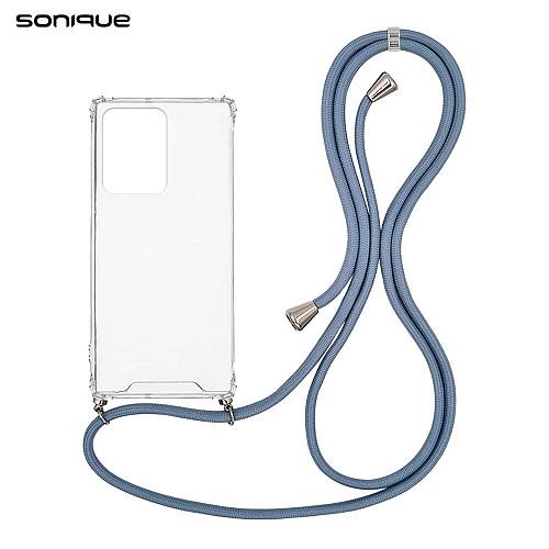 Θήκη Σιλικόνης με Κορδόνι Sonique Armor Clear Xiaomi Xiaomi 11T / Xiaomi 11T Pro Μπλε Γκρι