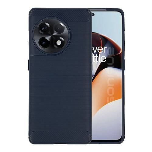 Θήκη Σιλικόνης Sonique Carbon Brushed OnePlus 11R Μπλέ