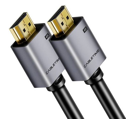 CABLETIME καλώδιο HDMI 2.0 CT-PHE2G, 4K/60Hz, 2m, μαύρο 5210131039106