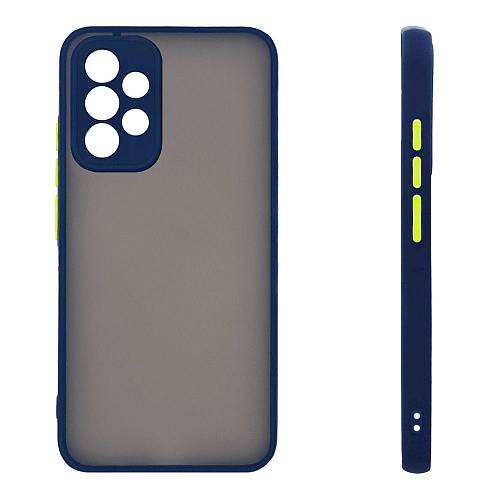 Θήκη Σιλικόνης Color Button Bumper Sonique Samsung Galaxy A32 4G Μπλέ