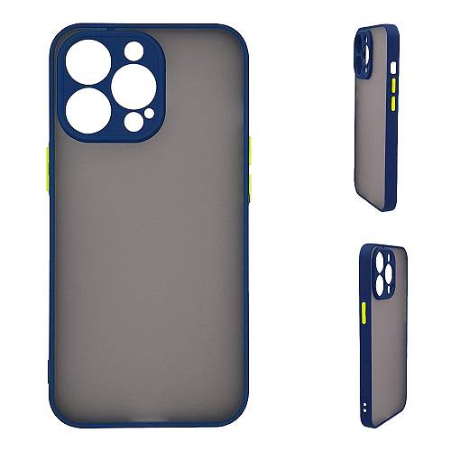 Θήκη Σιλικόνης Color Button Bumper Sonique Apple iPhone 15 Pro Μπλέ