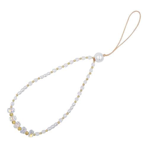 Βραχιόλι Λουράκι Sonique Ithaca από Ακρυλικό Γυαλί 13cm για Κινητό Λευκό