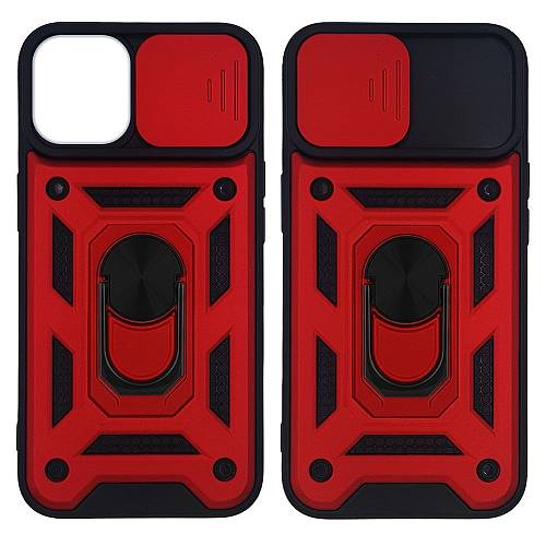 Θήκη Ring Armor CamPro Sonique για Apple iPhone 12 / iPhone 12 Pro Κόκκινο