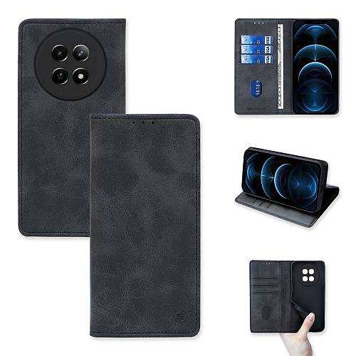 Θήκη Πορτοφόλι Vintage Magnet Wallet Sonique Realme 12 5G / Realme 12x Μαύρο