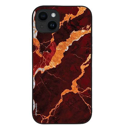 Θήκη Sonique Marble Series για Apple iPhone 14 Plus Κόκκινο