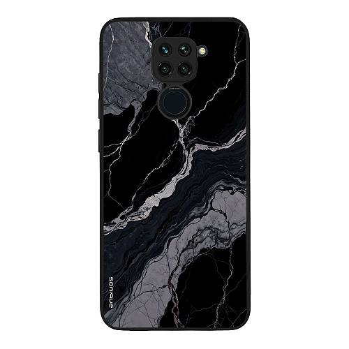 Θήκη Sonique Marble Series για Xiaomi Redmi Note 9 Μαύρο 02