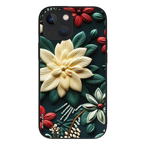 Θήκη Sonique 3D Flower Series για Apple iPhone 13 Mini Πράσινο