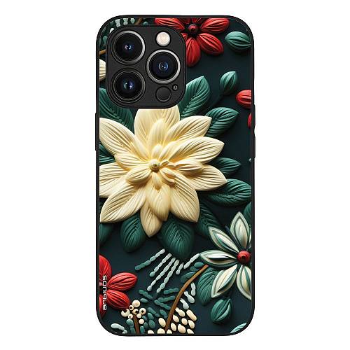 Θήκη Sonique 3D Flower Series για Apple iPhone 13 Pro Πράσινο