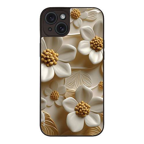 Θήκη Sonique 3D Flower Series για Apple iPhone 15 Plus Λευκό