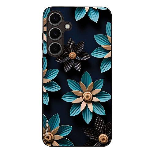 Θήκη Sonique 3D Flower Series για Samsung Galaxy S24 Plus Γαλάζιο