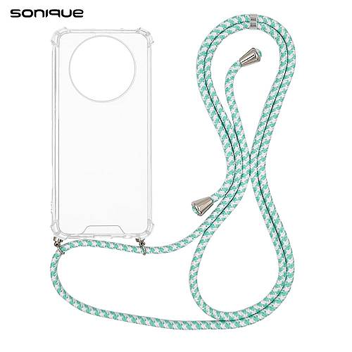 Θήκη Σιλικόνης με Κορδόνι Sonique Armor Clear Realme 12 Plus 5G Rainbow Βεραμάν