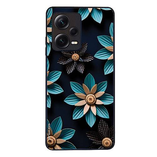 Θήκη Sonique 3D Flower Series για Xiaomi Redmi Note 12 Pro Plus Γαλάζιο