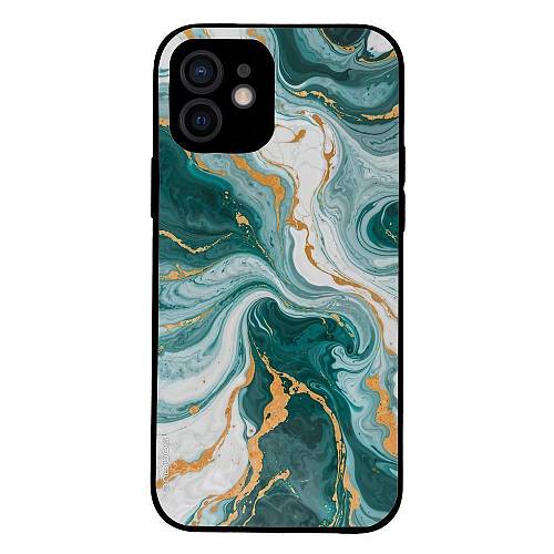 Θήκη Sonique Marble Series για Apple iPhone 12 Πράσινο 01