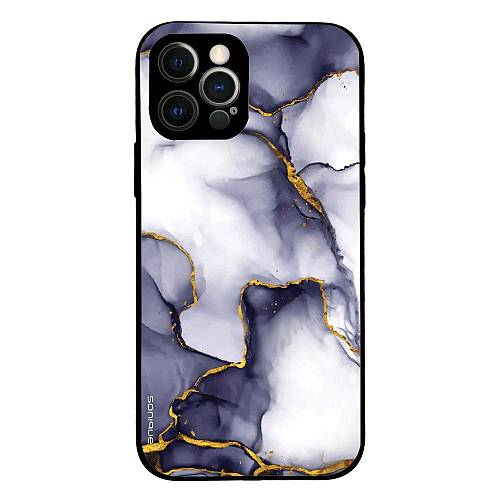 Θήκη Sonique Marble Series για Apple iPhone 12 Pro Μωβ Γκρι