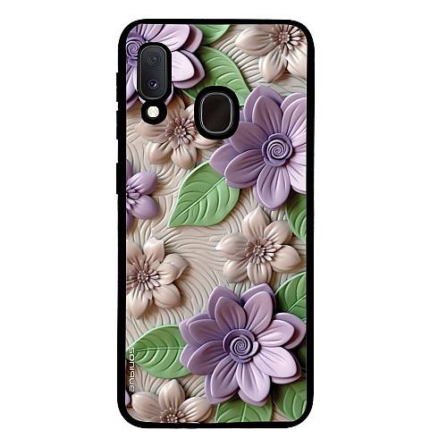 Θήκη Sonique 3D Flower Series για Samsung Galaxy A20e Βιολετί