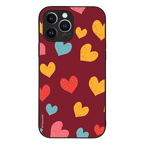 Θήκη Sonique Heart Series για Apple iPhone 13 Pro Max Μπορντώ