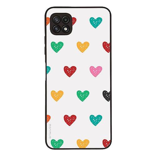 Θήκη Sonique Heart Series για Samsung Galaxy A22 5G Λευκό 02