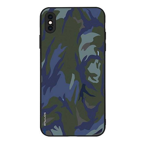 Θήκη Sonique Camouflage Army Series για Apple iPhone XS MAX Μπλε 01