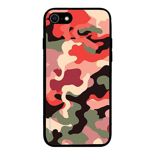 Θήκη Sonique Camouflage Army Series για Apple iPhone 7 / iPhone 8 / iPhone SE 2020 / iPhone SE 2022 Κόκκινο