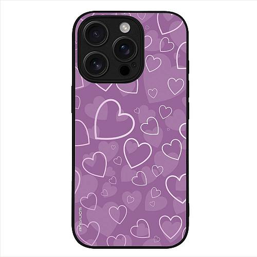 Θήκη Sonique Heart Series για Apple iPhone 16 Pro Βιολετί