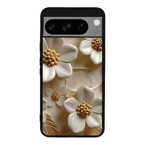 Θήκη Sonique 3D Flower Series για Google Pixel 8 Pro 5G Λευκό