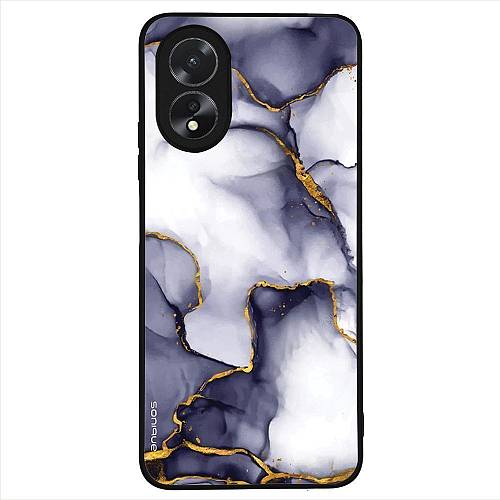 Θήκη Sonique Marble Series για Oppo A38 Μωβ Γκρι