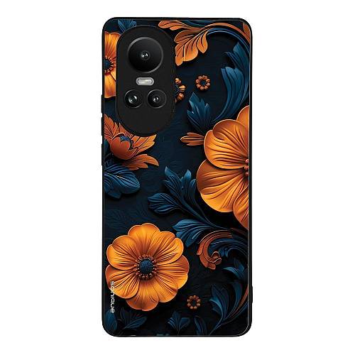 Θήκη Sonique 3D Flower Series για Oppo Reno10 5G Πορτοκαλί 01