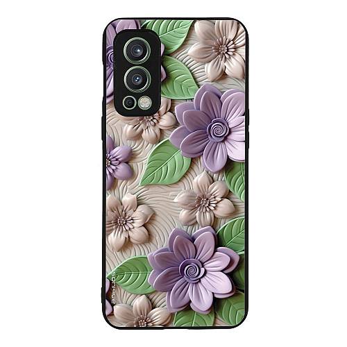 Θήκη Sonique 3D Flower Series για OnePlus Nord 2 5G Βιολετί