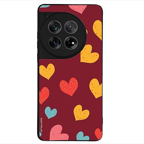 Θήκη Sonique Heart Series για OnePlus 12 5G Μπορντώ