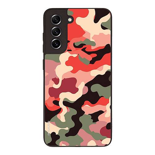 Θήκη Sonique Camouflage Army Series για Samsung Galaxy S21 FE Κόκκινο