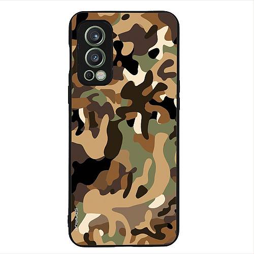 Θήκη Sonique Camouflage Army Series για OnePlus Nord 2 5G Καφέ