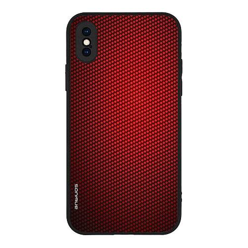 Θήκη Sonique Carbon Series για Apple iPhone X / iPhone XS Κόκκινο