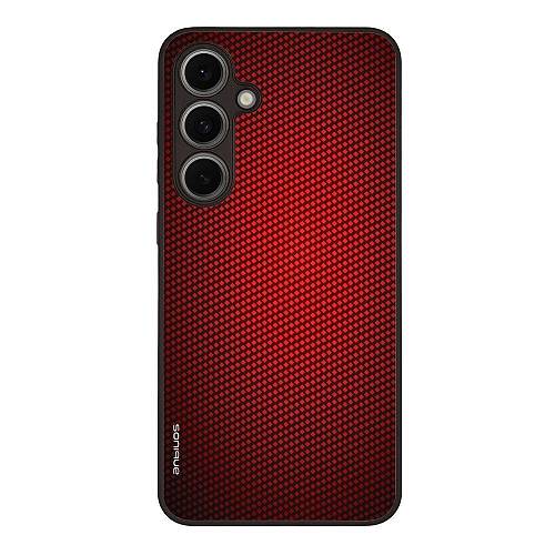 Θήκη Sonique Carbon Series για Samsung Galaxy S24 FE Κόκκινο