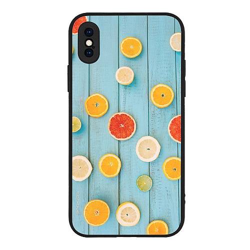 Θήκη Sonique Fruit Series για Apple iPhone X / iPhone XS Γκρέιπφρουτ