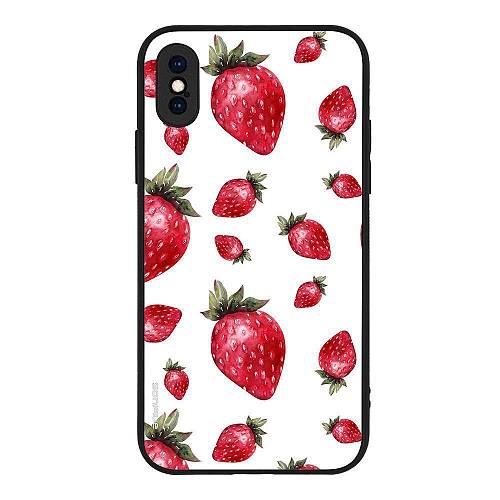 Θήκη Sonique Fruit Series για Apple iPhone X / iPhone XS Φράουλα 01