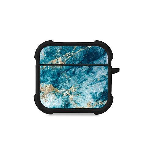 Θήκη Σιλικόνης Sonique Marble Series για AirPods 4 Μπλε