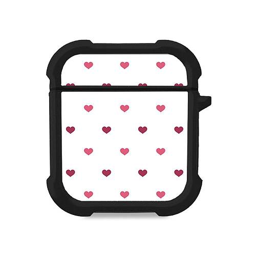 Θήκη Σιλικόνης Sonique Heart Series για AirPods 1/2 Λευκό 01