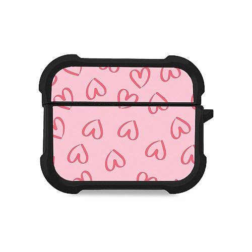 Θήκη Σιλικόνης Sonique Heart Series για AirPods Pro / Pro 2 Ροζ