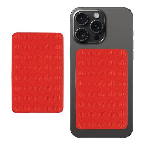 Βεντούζα Σιλικόνης Διπλής Όψης Sonique για κινητό Κόκκινο