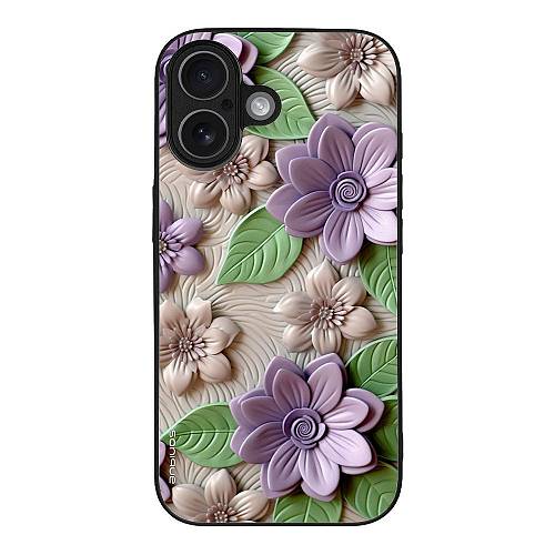 Θήκη Sonique 3D Flower Series για Apple iPhone 17 Βιολετί