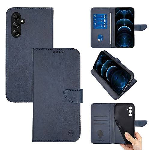 Θήκη Πορτοφόλι Sonique Urban Wallet Samsung Galaxy A14 4G / Galaxy A14 5G Μπλε Σκούρο