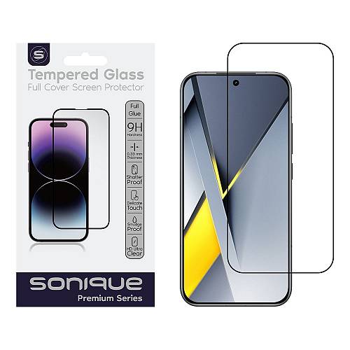 Hardy Glass Sonique Premium Series HD Full Cover 9H Xiaomi Poco F8 Pro 5G Μαύρο