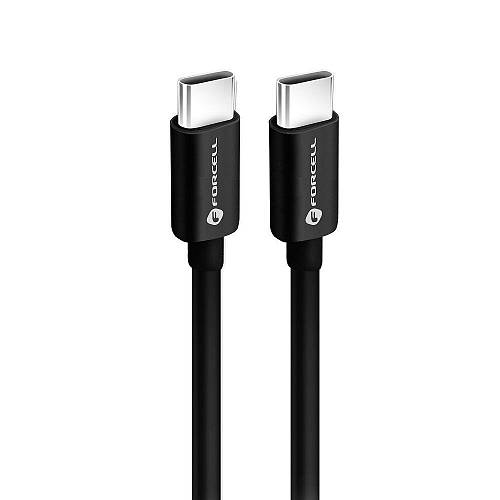 Forcell - Καλώδιο Type C σε Type C PD QC4.0 3A 60W 2μέτρα Μαύρο (C338)