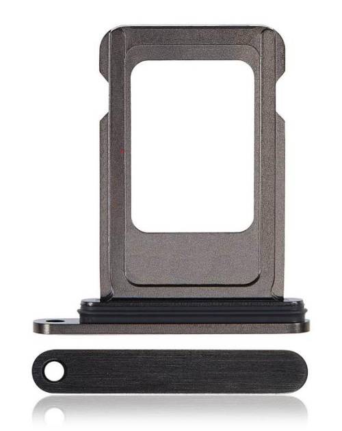 Apple iPhone 15 Pro / 15 Pro Max - Single Sim Card Tray Black Titanium Original