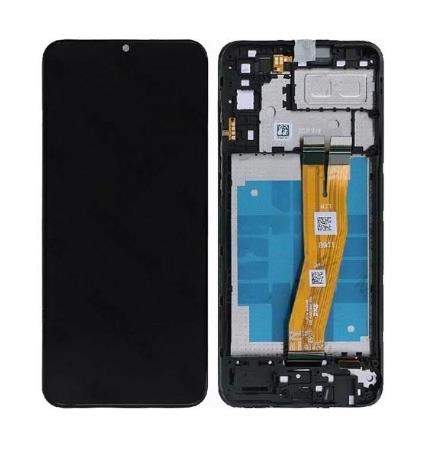 Samsung A042F Galaxy A04e (2022) - LCD Touch Black with Frame Original GH81-23088A Service Pack